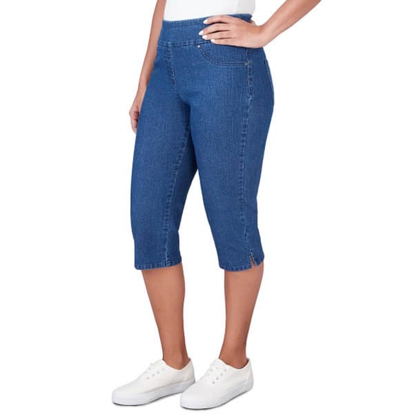 Petite Ruby Rd. Key Items Denim Pull-On Clamdigger