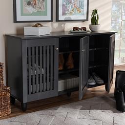 Baxton Studio Fernanda Wide Shoe Storage Cabinet