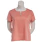 Petite Preswick & Moore(R) Short Sleeve Solid Rings Tee - image 1