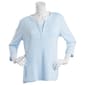 Womens Hasting &amp; Smith 3/4 Sleeve Banded Jewel Neck 2Fer Tee - image 1