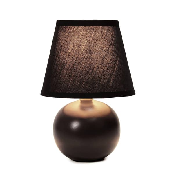 Simple Designs Mini Ceramic Globe Table Lamp