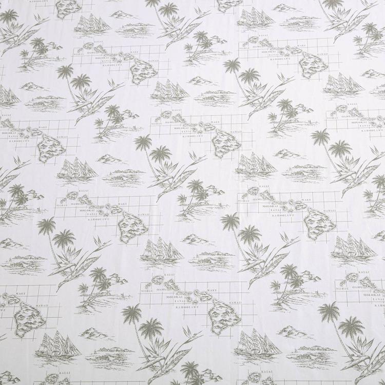 Tommy Bahama Vintage Map 200TC 4pc. Cotton Percale Sheet Set