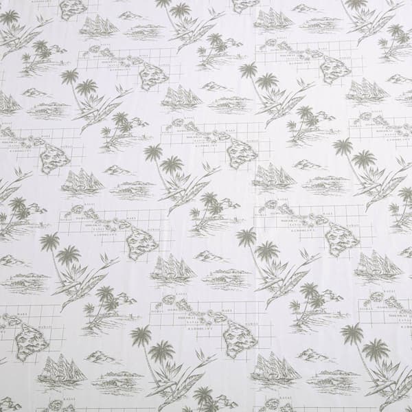 Tommy Bahama Vintage Map 200TC 4pc. Cotton Percale Sheet Set