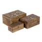9th & Pike® Carved Decorative Wood Boxes - Set of 3 - image 6