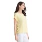 Womens Jones New York Short Sleeve Side Button Blouse - image 3