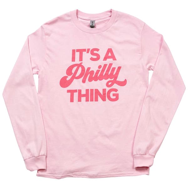 Mens Tailgate It''s A Philly Script Long Sleeve Tee - image 