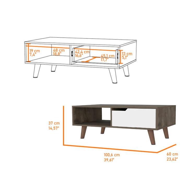 FM FURNITURE Hamburg Coffee Table 2.0