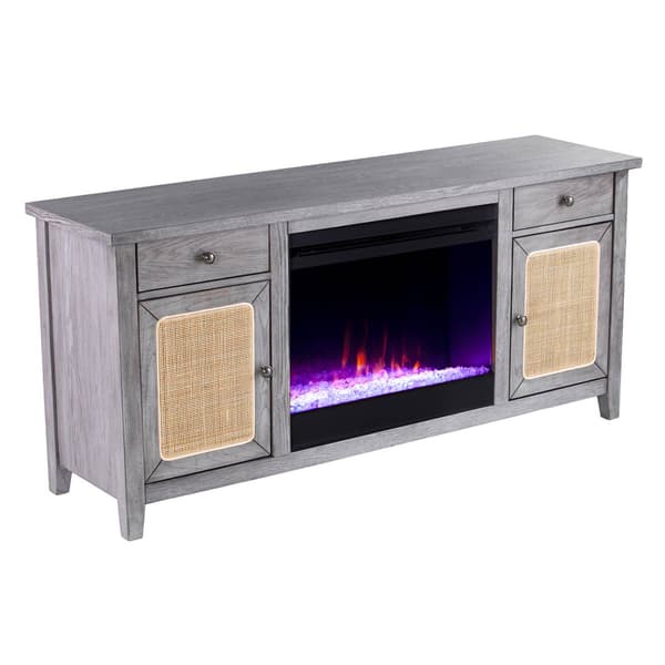 Southern Enterprises Edderton Color Changing Fireplace