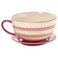 Spring Botanical Stripe Medium Teacup Planter - image 1