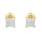 Diamond Classics&#8482; 10kt. Yellow Gold Princess Stud Earrings - image 2