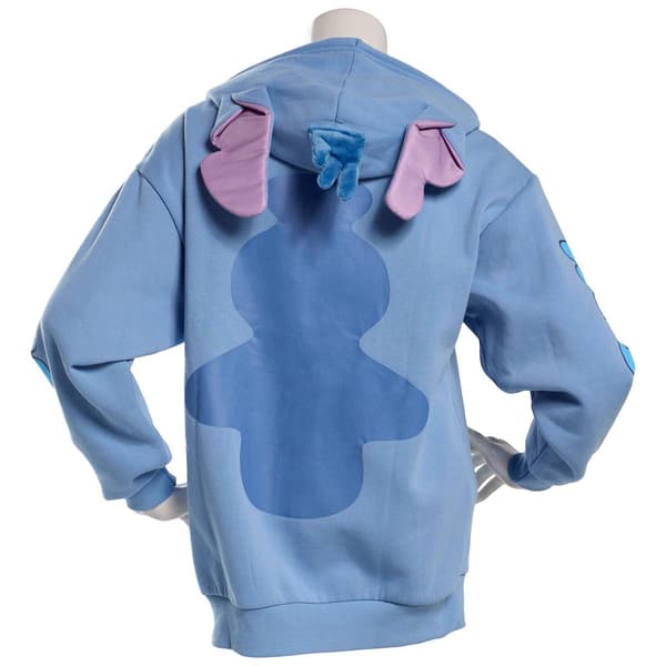 Juniors C-Life Stitch Embroidered Ear Hood Zip Hoodie