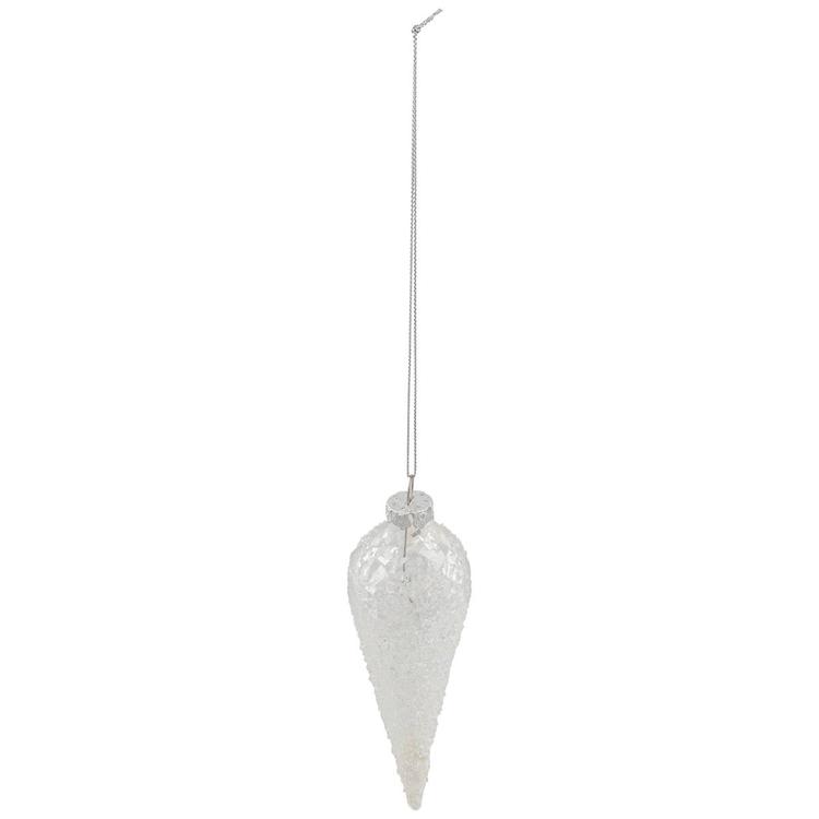 Northlight Seasonal Clear Glass Winter Icicle Ornament