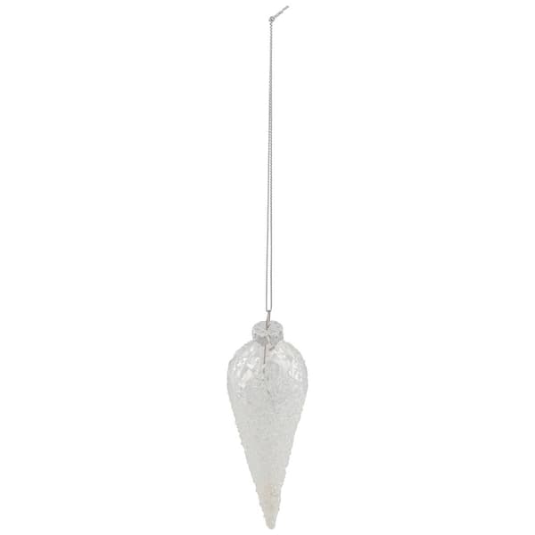 Northlight Seasonal Clear Glass Winter Icicle Ornament