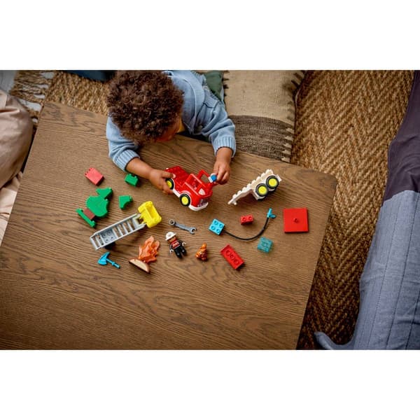 LEGO® DUPLO® Fire Truck w/ Hose & Firefighter Building Kit