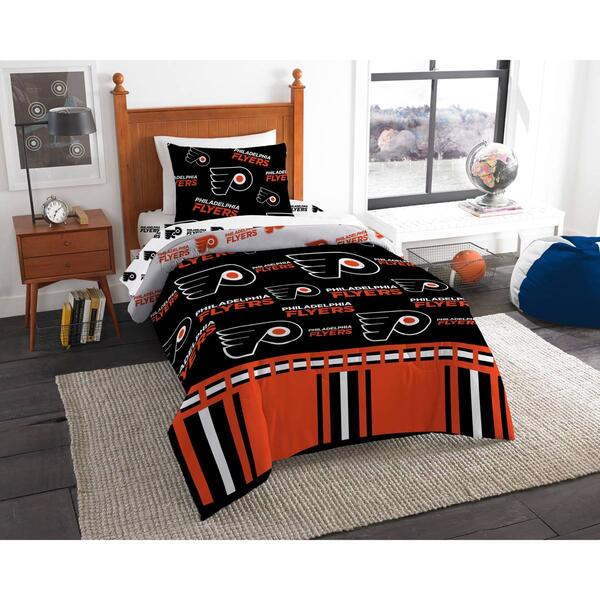 NHL Philadelphia Flyers Rotary Bed In A Bag Set - image 
