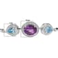 Haus of Brilliance Purple Amethyst & Blue Topaz Bolo Bracelet - image 6