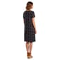 Petite Architect® Short Sleeve Dot A-Line Dress - image 2