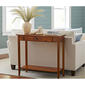 Casual Contemporary Living Acacia Console Table w/ Bottom Shelf - image 3
