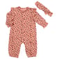 Baby Girl &#40;3-12M&#41; Little Me Leopard Heart Jumpsuit w/ Headband - image 1