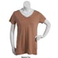 Juniors Plus Aveto Short Sleeve V-Neck Basic Tee - image 8