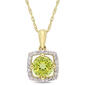 Gemstone Classics&#40;tm&#41; 10kt. Gold & Peridot Pendant Necklace - image 1