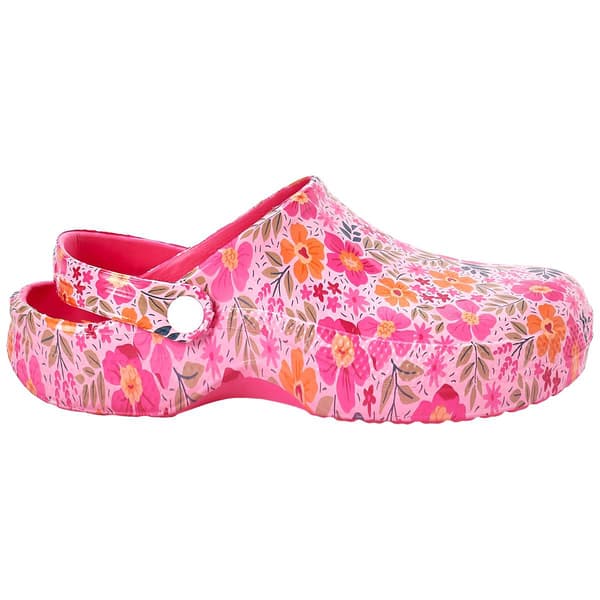 Womens Ella & Joy Floral Unlined Clogs