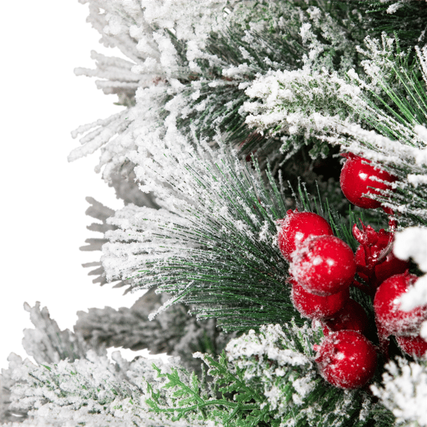 Northlight Real Touch™ 5ft. Full Flocked Spruce Christmas Tree