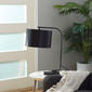 9th & Pike® Black Metal Traditional Table Lamp with Fabric Shade - image 4