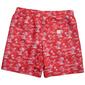 Mens Joe Marlin Palm Tree Tropical Island Swim Trunks - Raspberry - image 3