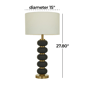 CosmoLiving by Cosmopolitan Contemporary Black Metal Table Lamp - image 3