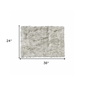 HomeRoots Grey & Ivory Faux Fur Accent Rug - image 3