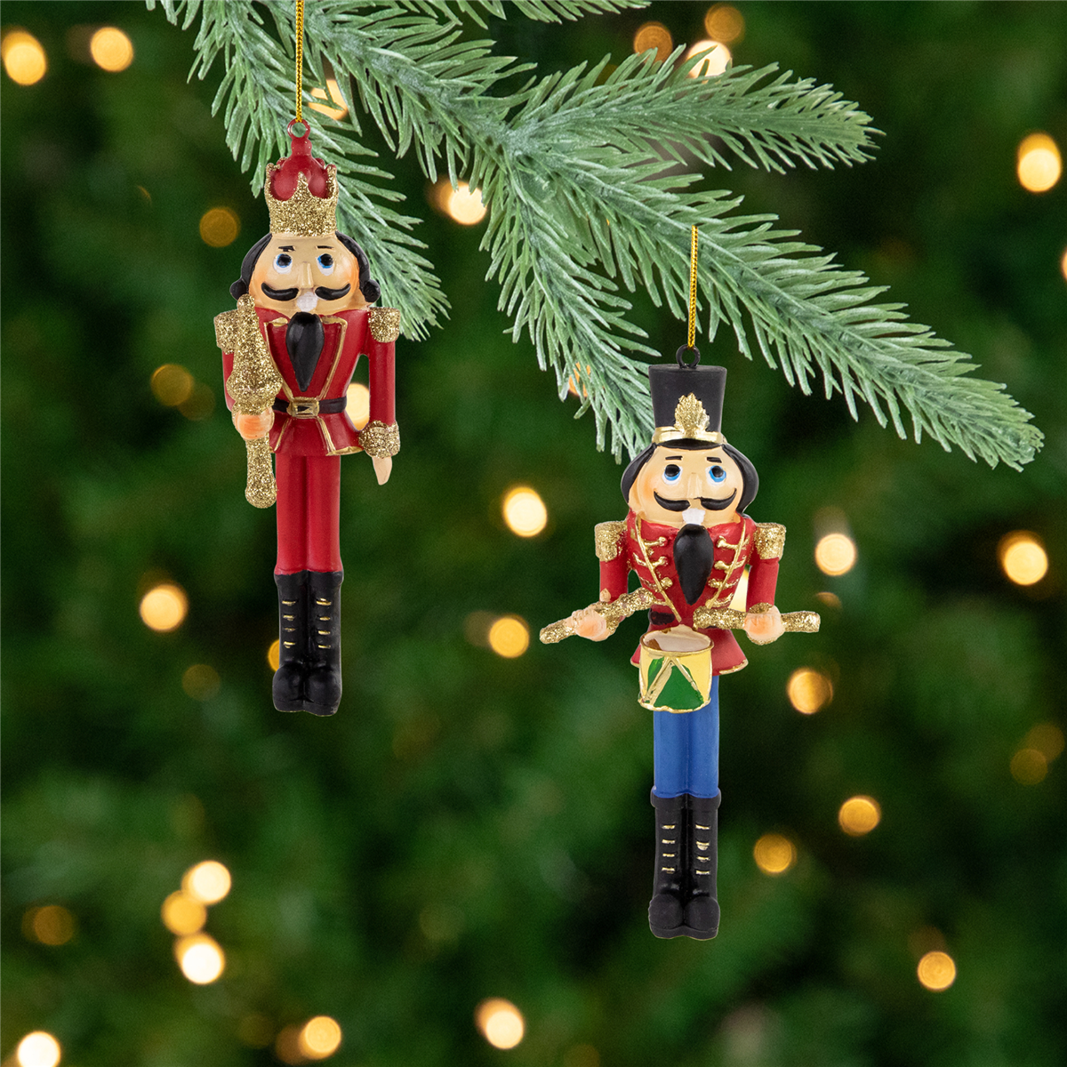 Northlight 2pk. Nutcracker King & Soldier Christmas Ornaments