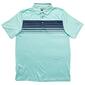 Mens PGA Tour Striped Short Sleeve Polo - image 1
