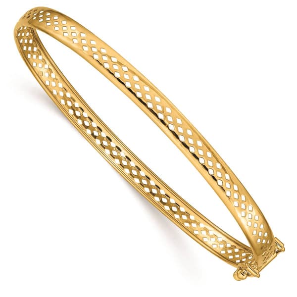 Gold Classics&#40;tm&#41; 14kt. Gold Polished Safety Clasp 4.75mm Bangle - image 