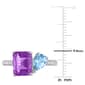 Gemstones Classics™ Sky Blue Topaz & Amethyst Toi et Moi Ring - image 5