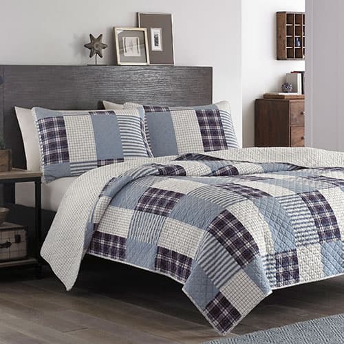 Eddie Bauer Camano Island Quilt Set - Plum