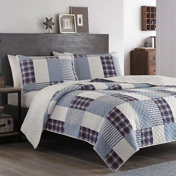 Eddie Bauer Camano Island Quilt Set - Plum - image 