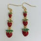 Ashley Strawberry Earrings - image 1