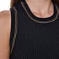 Womens DKNY Solid Contrast Stitch Ribbed Tank Top - image 4