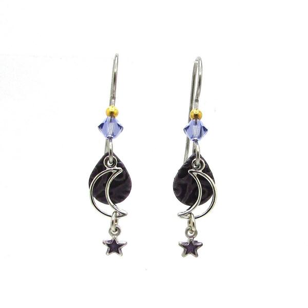 Silver Forest Dainty Sky Cascade Earrings - image 