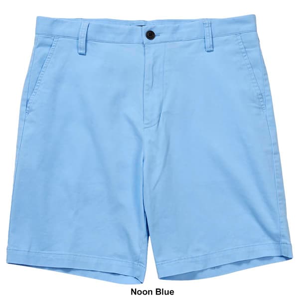 Mens Nautica Flat Front Stretch Deck Shorts