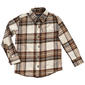 Boys (4-7) Architect® Flannel Shirt - Cream/Brown - image 2