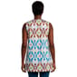 Womens C''est La Vie Sleeveless V-Neck Shoulder Ring Ikat Tank Top - image 2