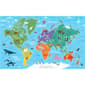 RoomMates(R) Blue & Green World Map Wall Mural - image 1