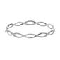 Sterling Silver Crystal Bangle Bracelet - image 1