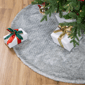 Northlight Silver Fox Faux Fur Christmas Tree Skirt - 48in. - image 1