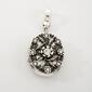 Wearable Art Silver-Tone Antique Locket Enhancer Pendant - image 1
