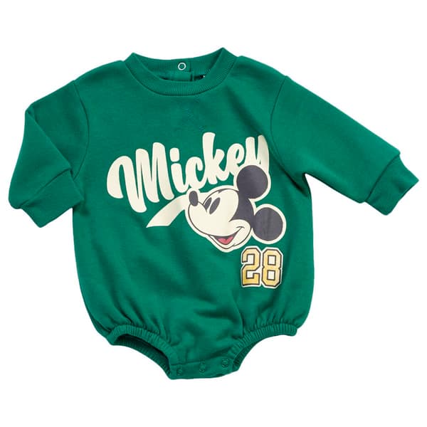 Baby Boy &#40;NB-9M&#41; Disney Mickey Crewneck Long Sleeve Bodysuit - image 