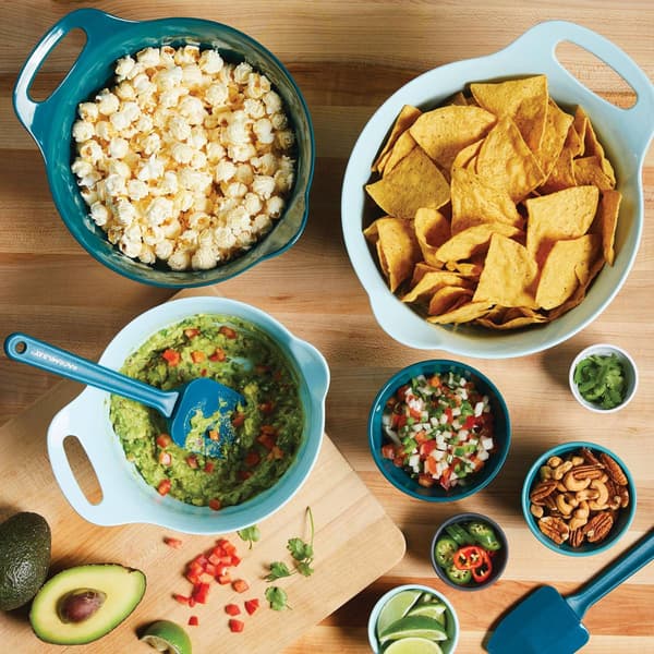 Rachael Ray 10pc. Mix & Measure Mixing Bowl Set - Light Blue/Teal