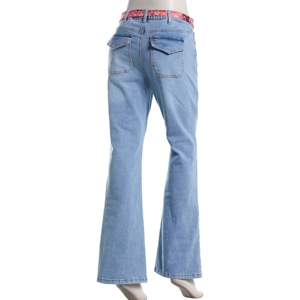 Juniors Madden Girl Scarf Belted Bootcut Jeans